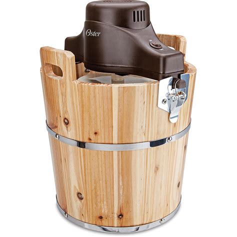 oster 4-quart wood bucket ice cream maker