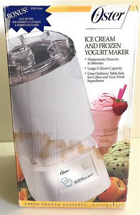 oster ice cream maker recipe book