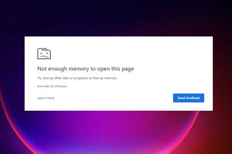 out of memory error code edge, How to repair the chrome error code out of memory?