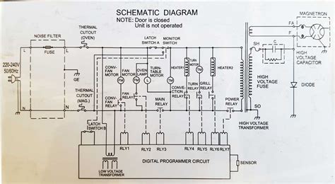 oven control diagram 