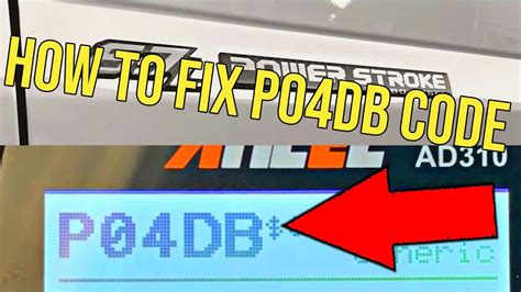 p04db code 6.7 powerstroke, P04db code on 6.7 powerstroke: meaning & how to fix