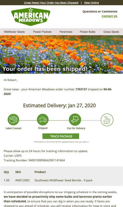 package tracking email template, How to send the best package tracking emails