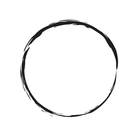 paint brush stroke in circle, Circle brush stroke. vector grunge brush stroke, paint brush circle