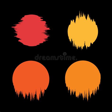 paintbrush circle designs, Brush strokes. Vector brush strokes circles of paint. ink hand drawn paint brush