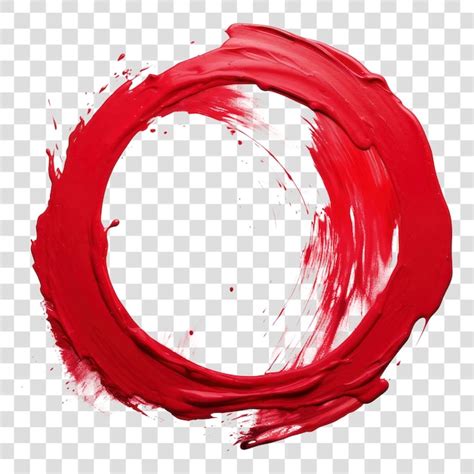 paintbrush circle no backgroung, Red paintbrush circle isolated on transparent stockvector 669349216. Paintbrush circle isolated transparent stockvector
