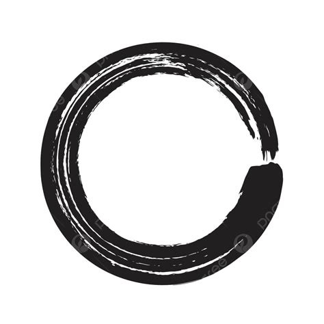 paintbrush circle vector png, Paint brush circle orange icon flat brush design vector, flat, brush