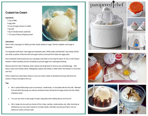 pampered chef ice cream recipes: A Sweet and Refreshing Treat