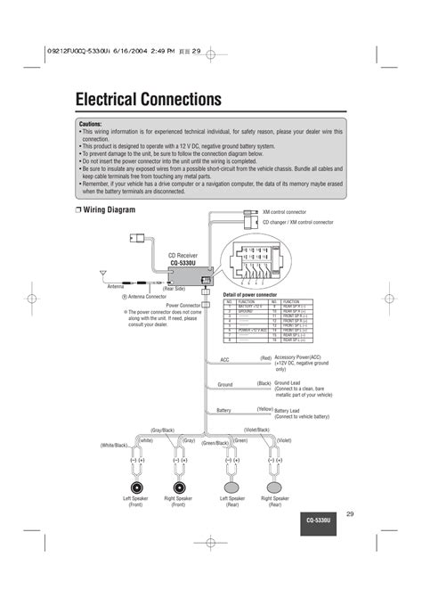 panasonic cq rx100u wiring diagram 