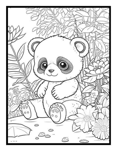 panda coloring pages hard, Printable cute panda pictures ~ panda coloring adults zentangle