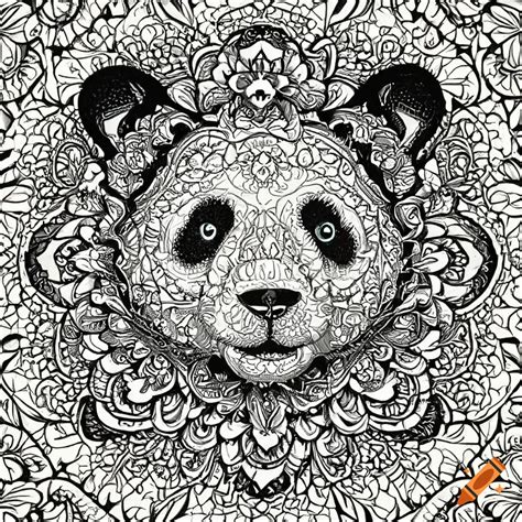 panda mandala coloring pages, Panda coloring pages colouring mandala animal zentangle face kids sheet print sheets detailed adult adults mandalas animals bestcoloringpagesforkids white drawing