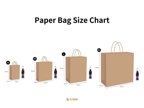 Paper Bag Sizes Chart