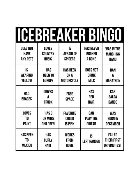 party ice breakers