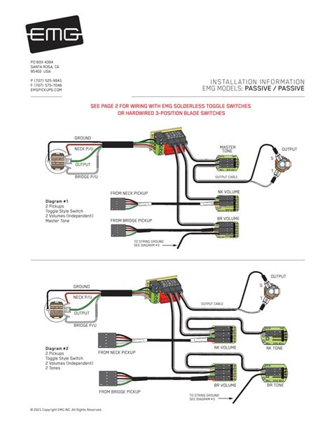 passive emg hz wiring diagram 
