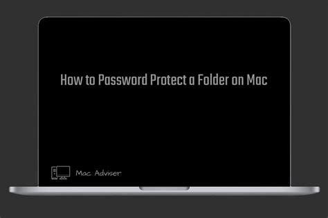 password protect folder on mac, How to password protect a folder on a mac