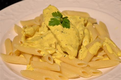 pasta med kyckling curry