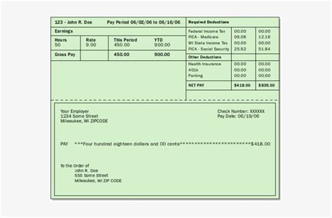 Paycheck Stub Template Microsoft Word