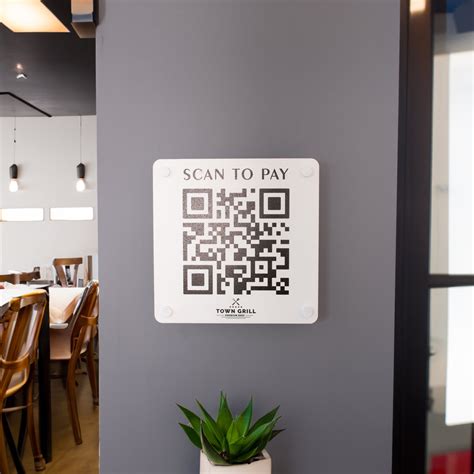 payment qr code on wall, Wall qr code business sign scan to pay sign cashapp payment