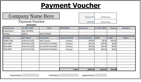 payment voucher summary excel, Cash payment voucher format in excel, free download