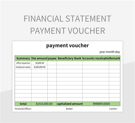 payment voucher template in excel, Cash payment voucher format in excel, free download