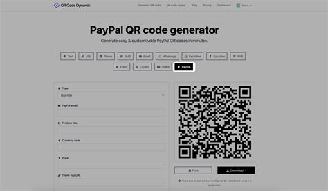 paypal qr code, How to create a paypal qr code