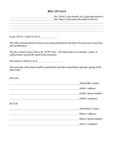 pdf form bill of sale, General bill of sale form pdf. Alberta printable fillable pdffiller signnow