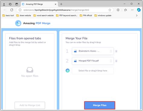 pdf merge on microsoft edge, How to combine pdf files in microsoft edge easily & quickly?