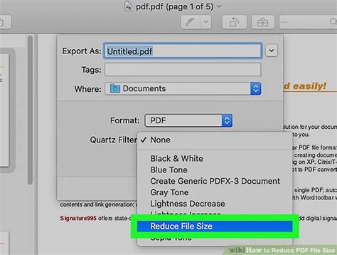 pdf size smaller free, Reducing document file size