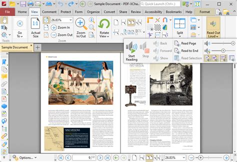 pdf-xchange editor read out loud, Pdf-xchange editor plus v10 user manual > appendix > read out loud feature