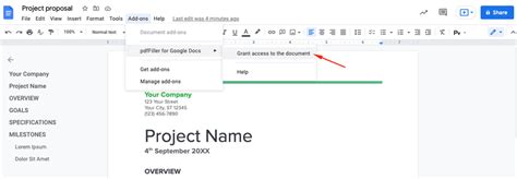 pdffiller for google docs, Pdffiller for google docs