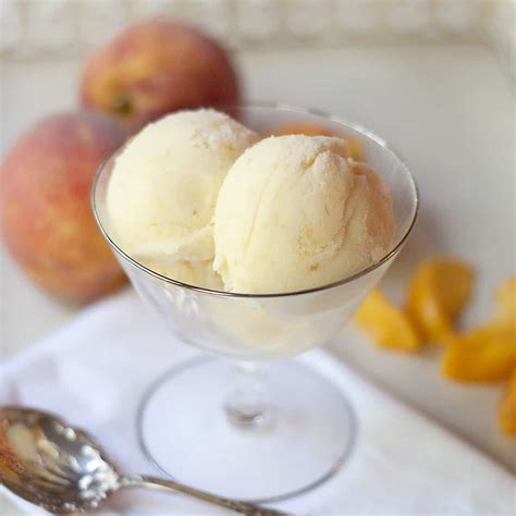 peach ice cream recipe with ice cream maker
