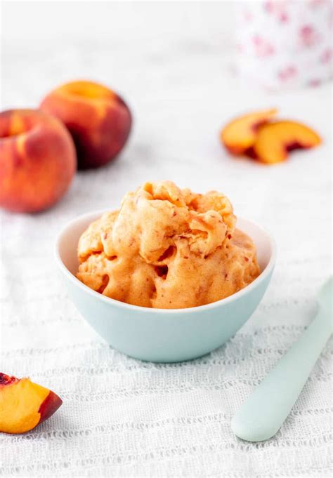 peach sorbet without ice cream maker