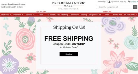 Personalization Mall Catalog Priority Code Free Shipping