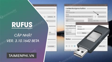 phan mem rufus moi nhat, Hướng dẫn tạo usb boot cài win 10 bằng rufus