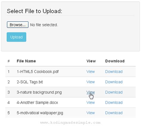 php file upload design, 