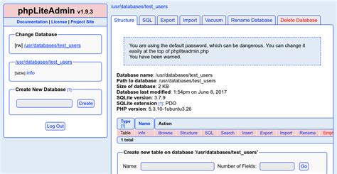 Phpliteadmin 1 9 3 Remote Php Code Injection Walkthrough