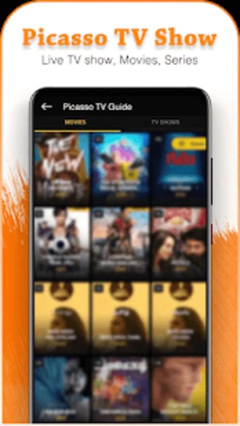 picasso for android tv, Picasso : live tv show, movies and cricket guide apk