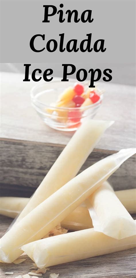 pina colada ice pops