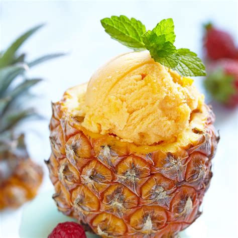 pineapple and ice cream