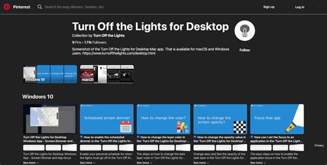 pinterest dark mode extension for windows, Pinterest dark mode: how to enable dark mode on pinterest?