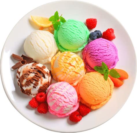 plated ice cream