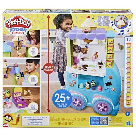 play-doh kitchen creations super ultimate ice cream truck playset