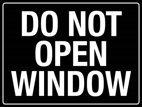 please do not open window sign, Do not open window sign isolated on white background stock vector