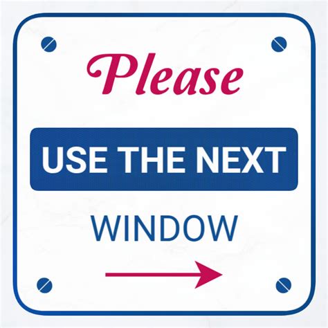 please see window sign, Señal para ventana con texto en inglés