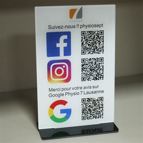 plexiglass sign with qr code, Plexi qr code qr code sign qr code plaque custom logo qr