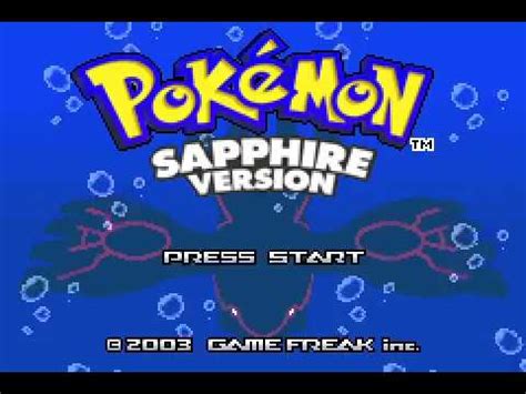 Pokemon Sapphire Version Walkthrough