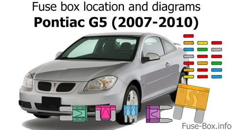 pontiac g5 fuse box location 