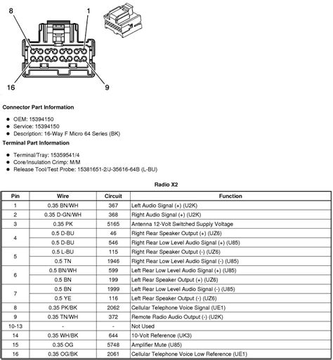 pontiac g6 oem radio wiring 