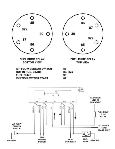 porsche 911 fuel pump wiring diagram 