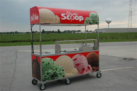 portable ice cream cart