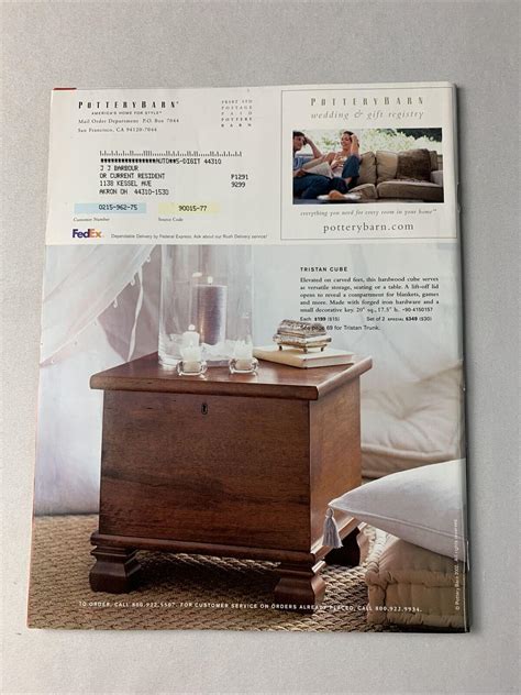 Pottery Barn Catalog 2002